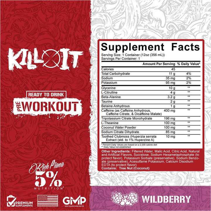 5% Nutrition - Kill It RTD Pre-Workout