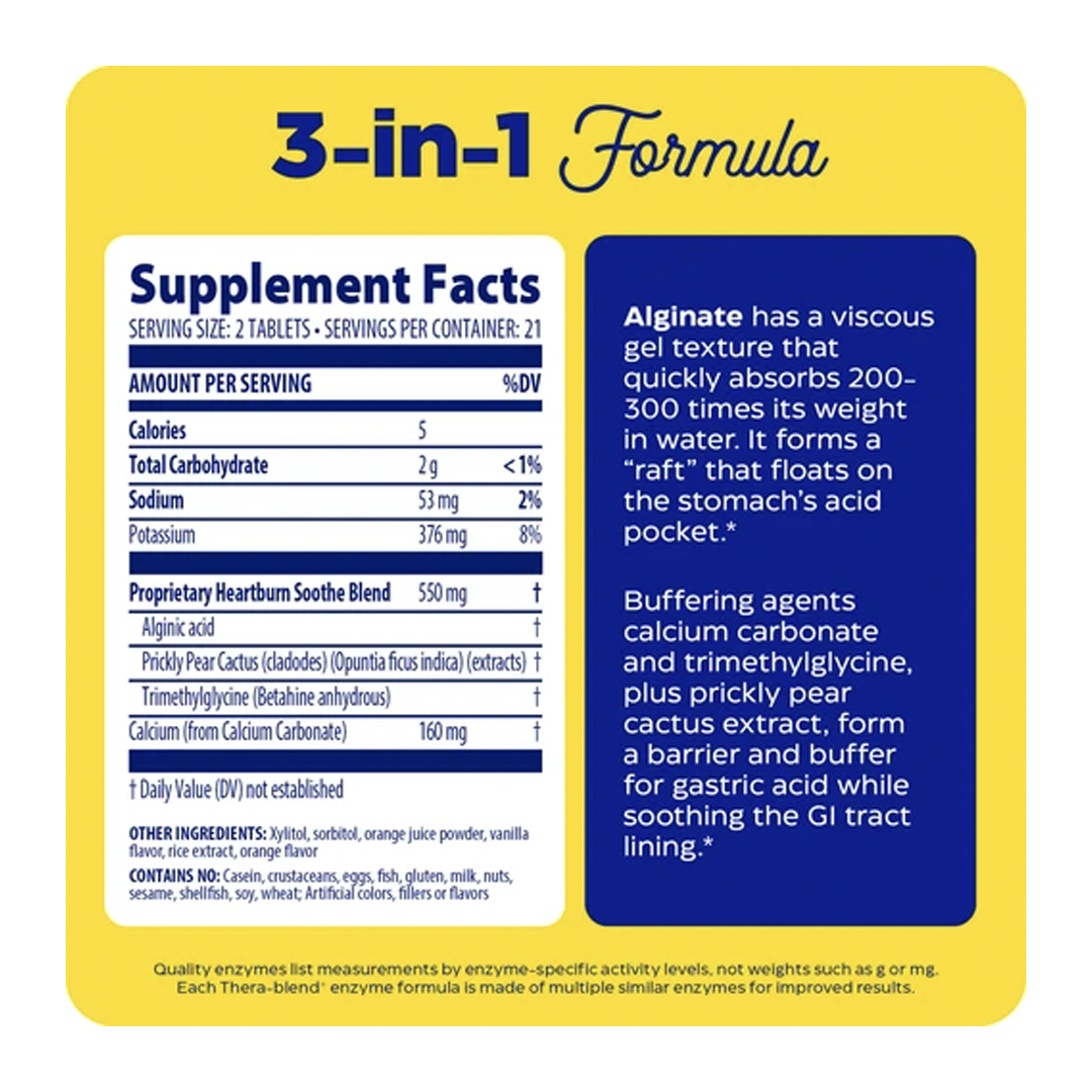 Enzymedica - Heatburn Soothe - 42 Tablets