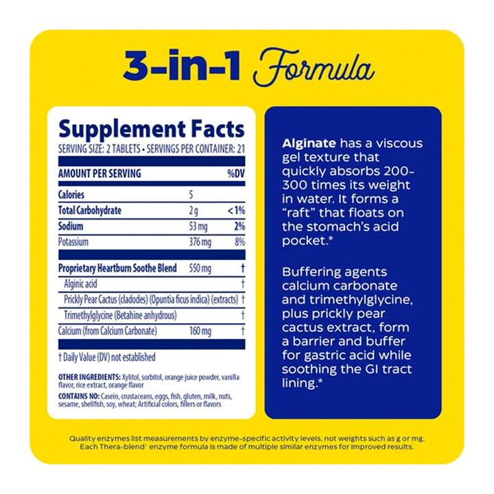 Enzymedica - Heatburn Soothe - 42 Tablets