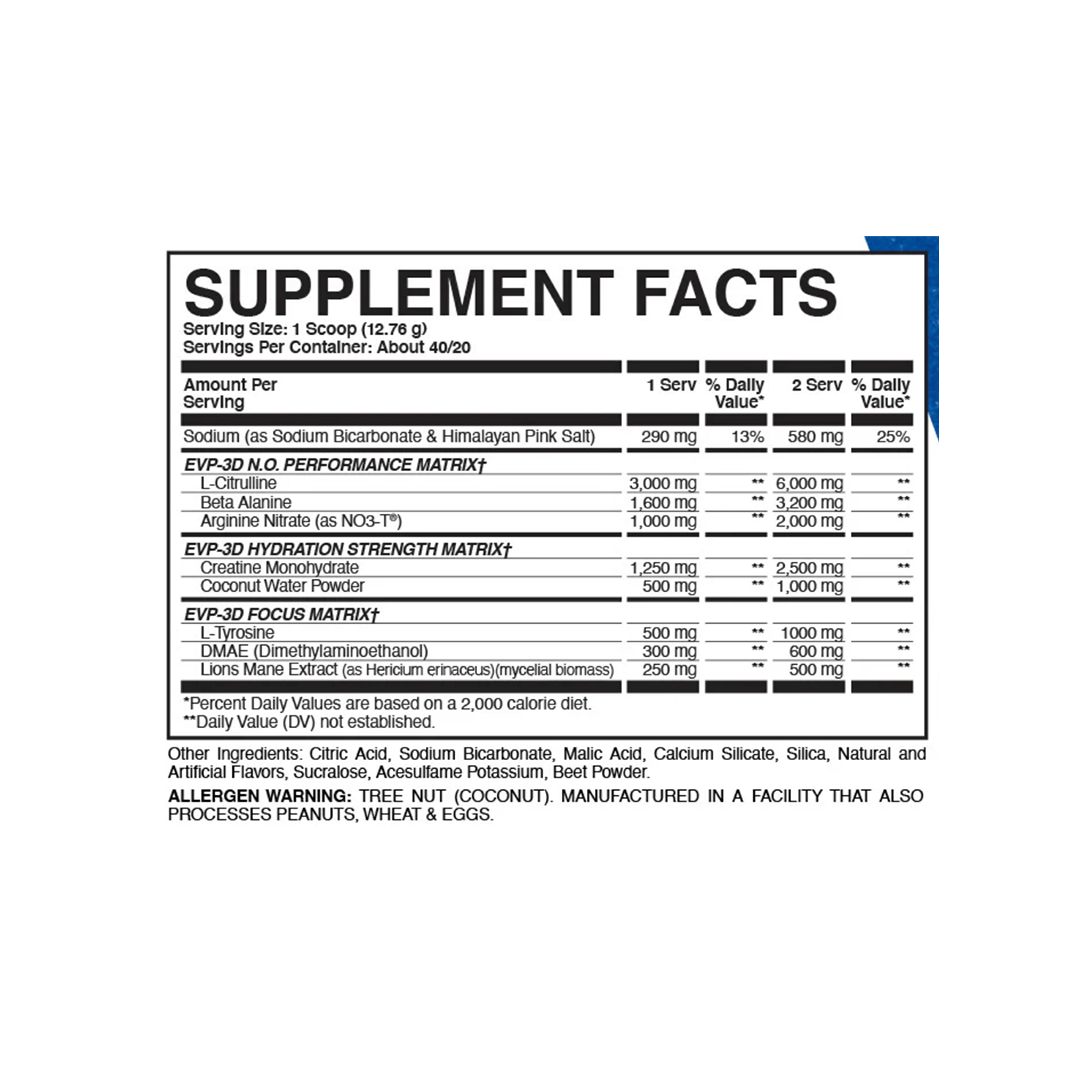 Evogen - EVP-3D 40 Servings Raspberry Lemonade