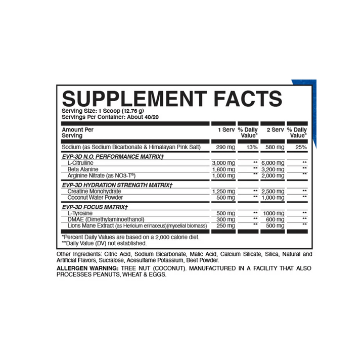 Evogen - EVP-3D 40 Servings Raspberry Lemonade