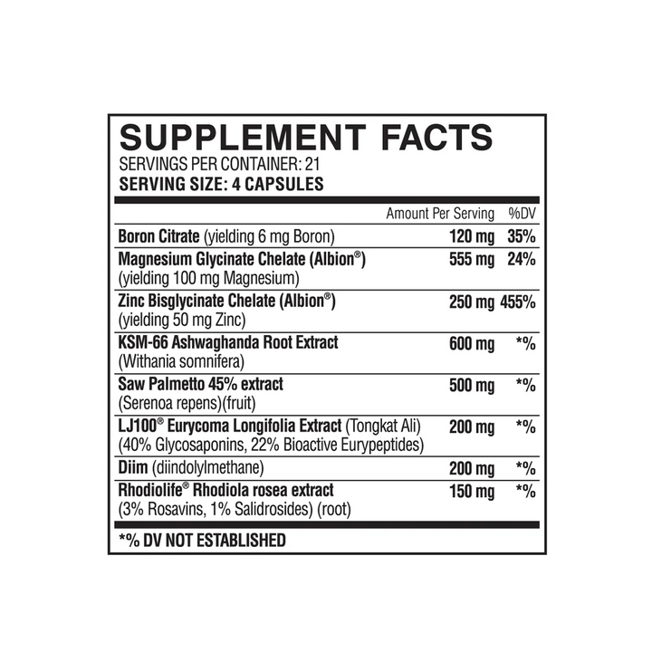 Myogenix - Hardcore Test - 84 Capsules