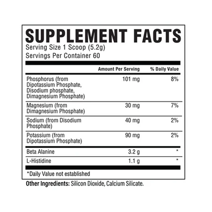 Raw Nutrition - BETA-ALANINE Powder - 60 Servings - Unflavored