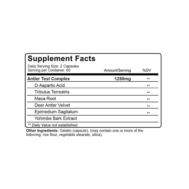 NutraKey - ANTLER TEST - 120 Capsules