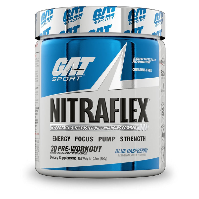 GAT Sport Nitraflex Advanced - Creatine-Free Pre-Workout Powder 30 Servings
