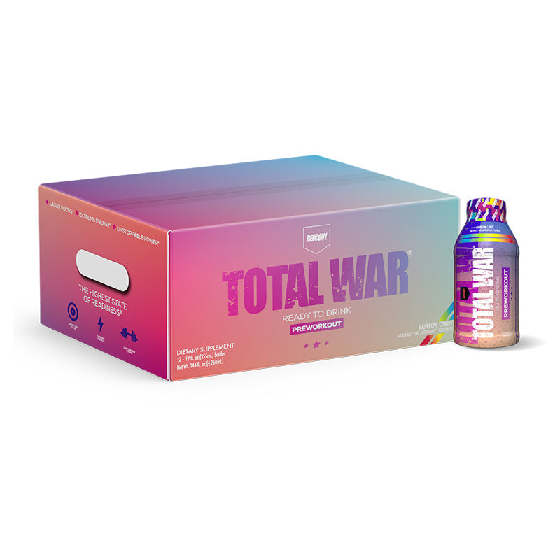 Total War Pre-Workout Ready To Drink - Rainbow Candy (12 Drinks